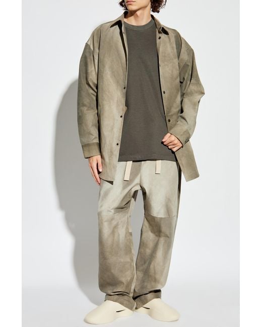 Fear Of God Gray Shirt With Ombre Effect for men