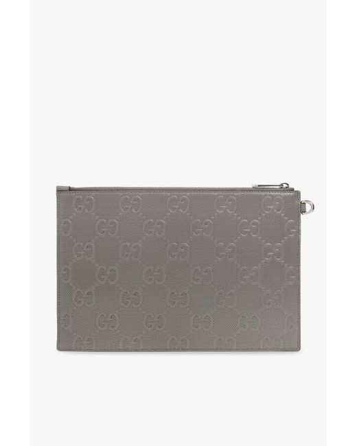 Gucci Gray Handbag With Monogram for men