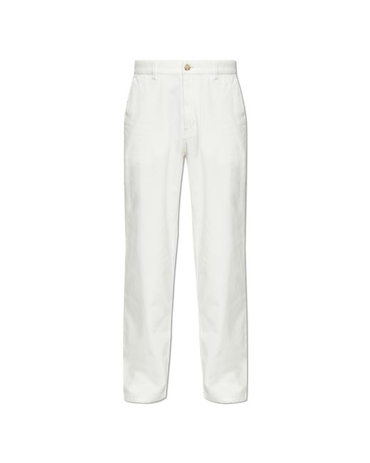 Samsøe & Samsøe White Sanoah Trousers for men