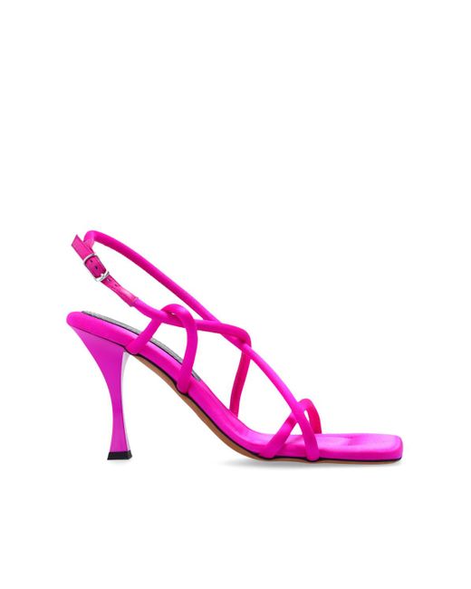 Proenza Schouler 'square' Heeled Sandals in Pink | Lyst Canada