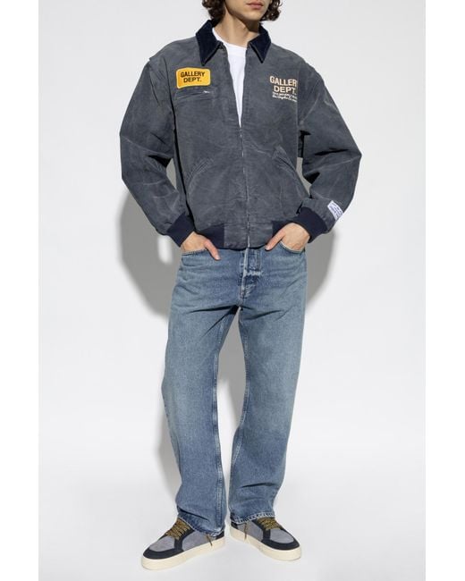 GALLERY DEPT. Blue Denim Jacket With Logo for men