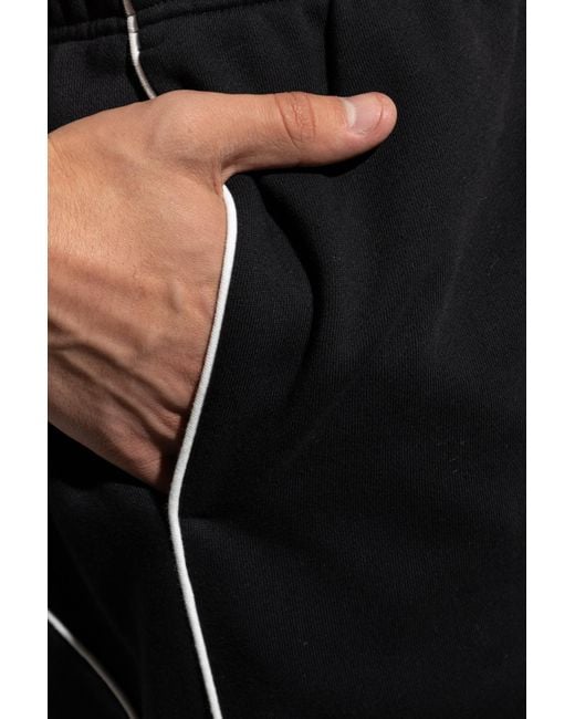 Fear Of God Black Sweatpants With Embroidered Logo for men