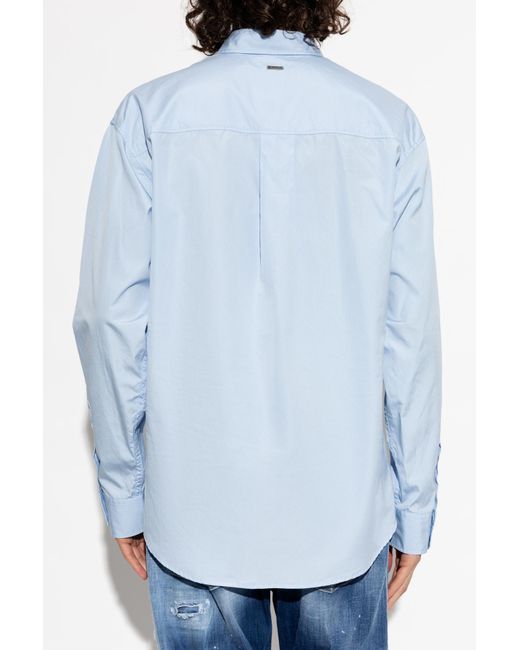 DSquared² Blue Striped Pattern Shirt for men