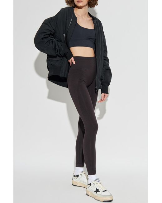 Rethinkit Studios Black Leggings `hella`,