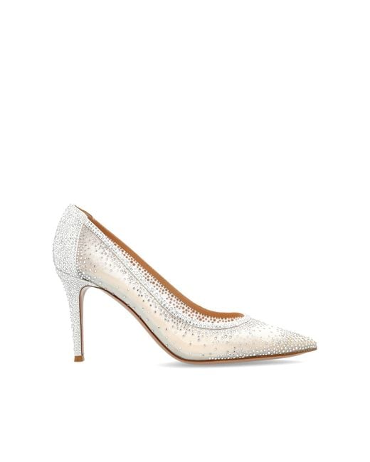 Gianvito Rossi White Heeled Shoes 'Rania 85'