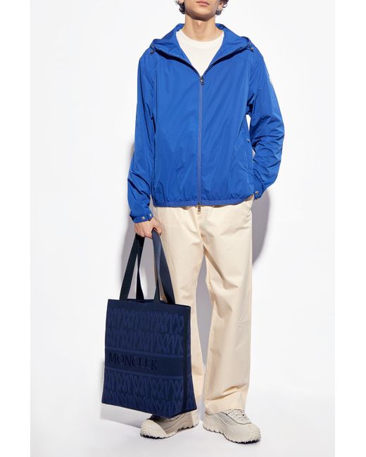 Moncler Blue 'Clapier' Rain Jacket for men