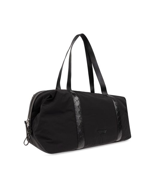 Bottega Veneta Black 'crossroad Medium' Travel Bag, for men