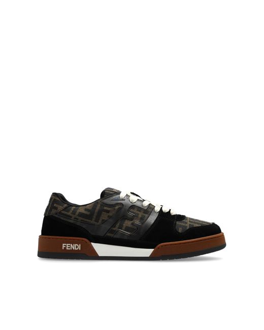 Fendi Black Sneakers With Logo for men