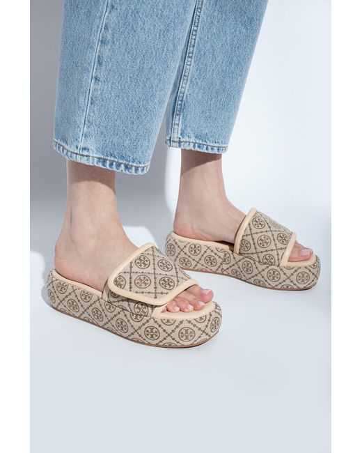 tory burch multicolor slides