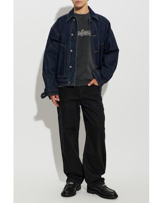 Isabel Marant Black Sweatshirt "Mahony" for men