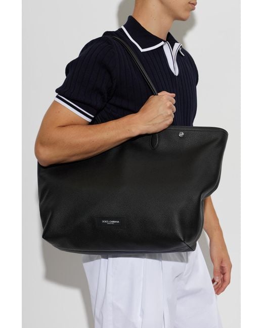 Dolce & Gabbana Black Essenza Bag for men