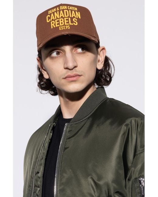 DSquared² Brown Baseball Cap for men