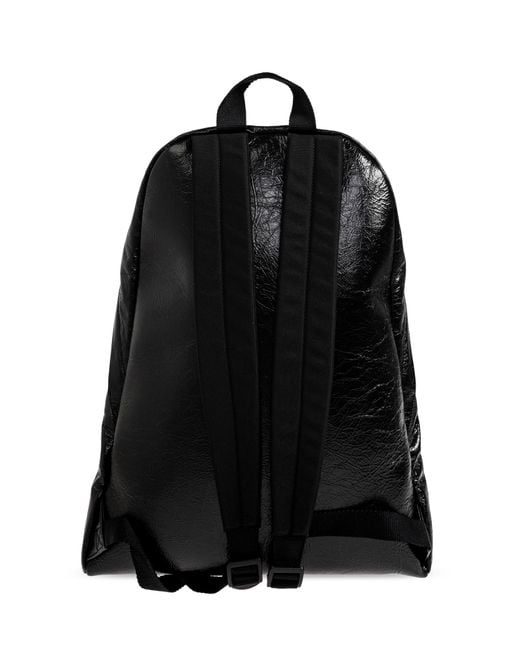 Balenciaga Black Leather Backpack 'Explorer' for men