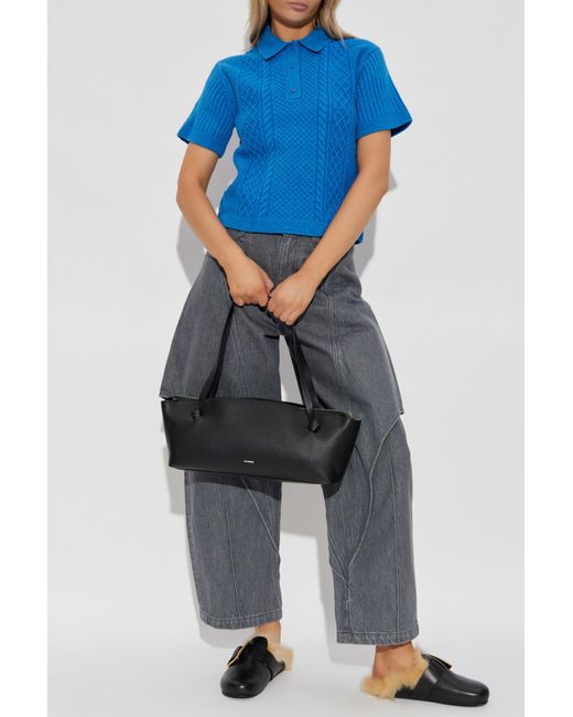J.W. Anderson Blue Top With Collar