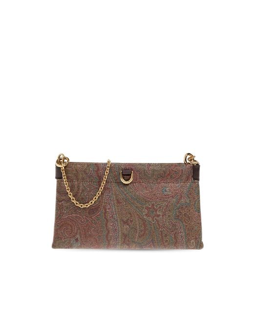 Etro Brown 'Talk Mini' Clutch