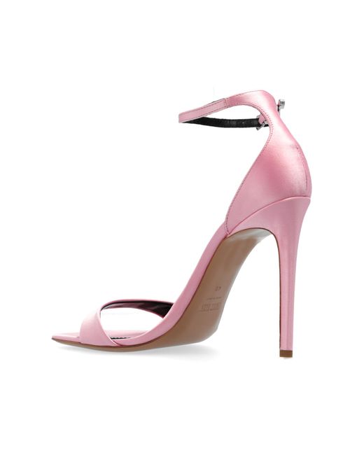 Paris Texas Pink 'stiletto' Heeled Sandals,