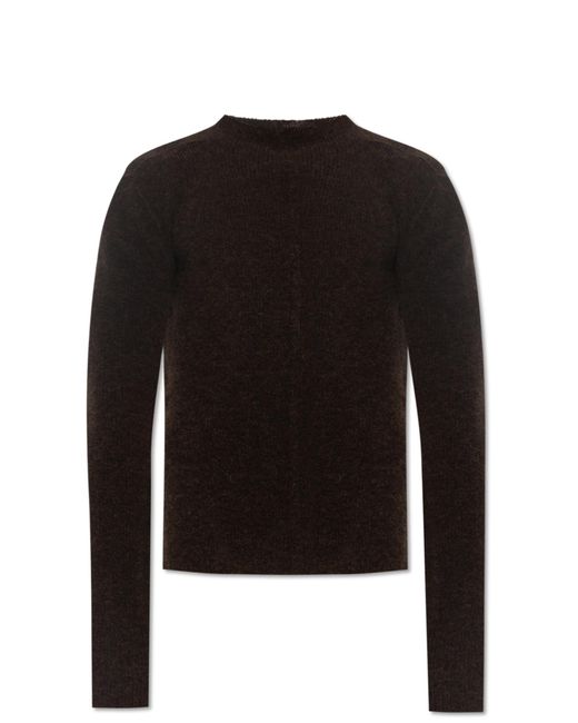 Rick Owens Black Wool Bomber Jacket for men