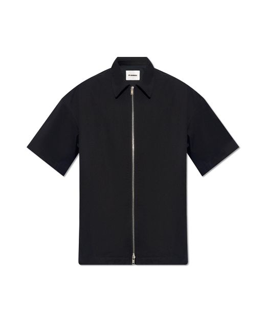 Jil Sander Black + Shirt With Logo, for men