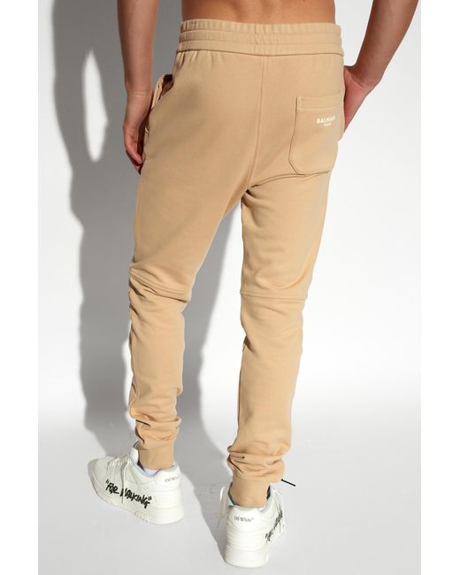Balmain Natural Cotton Trousers, for men