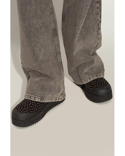 Tory Burch Black Snow Boots With Logo