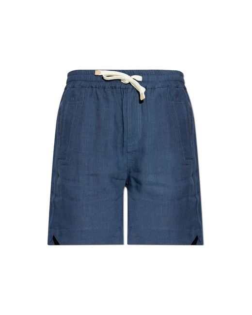 Eleventy Blue Linen Shorts for men