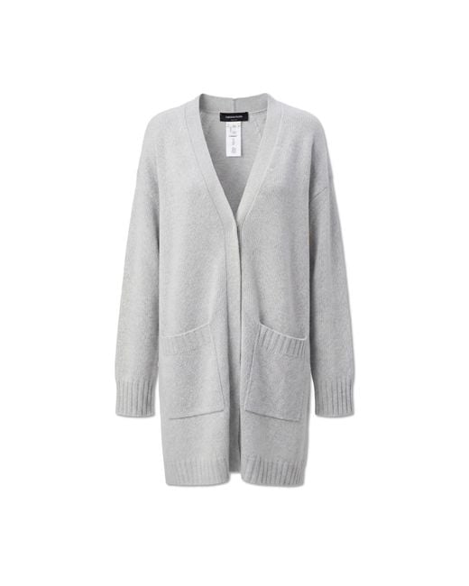 Fabiana Filippi Gray Cardigan With Pockets