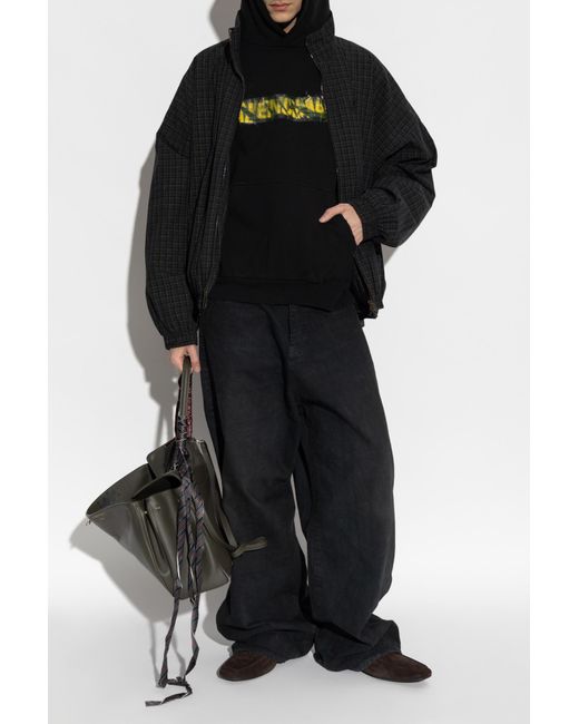 Balenciaga Black “Oversize” Sweatshirt for men