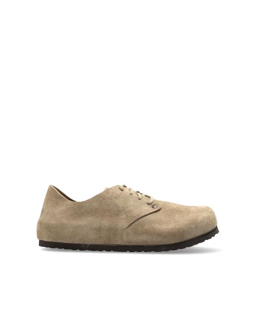 Birkenstock Brown "Maine" Leather Shoes for men