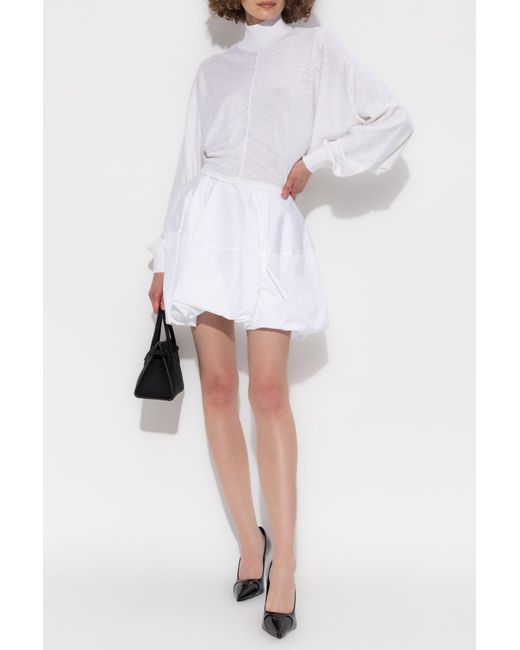 Alaïa White Bubble Skirt