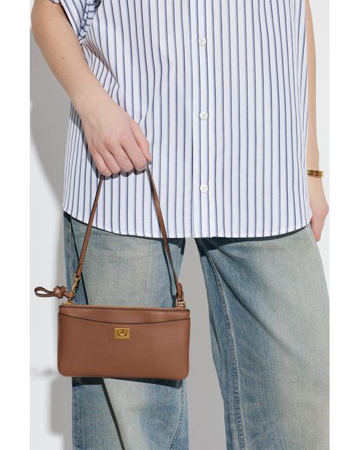 Balenciaga Brown Phone Case "Rodeo" On A Belt