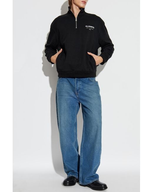 AllSaints Black Sweatshirt 'Underground' for men