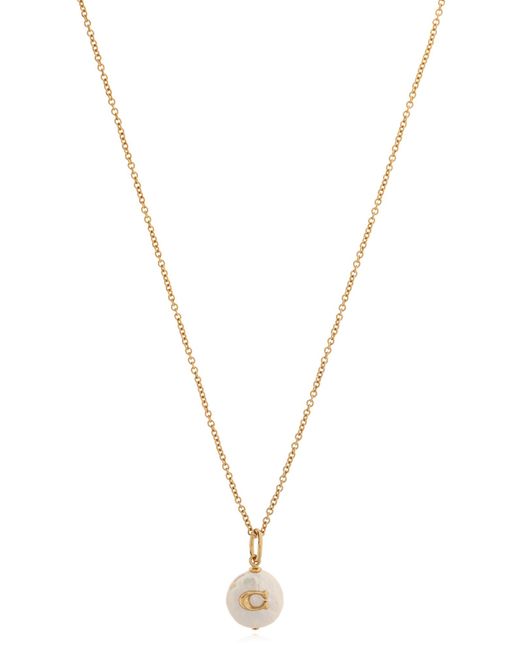 COACH Blue Pendant Necklace