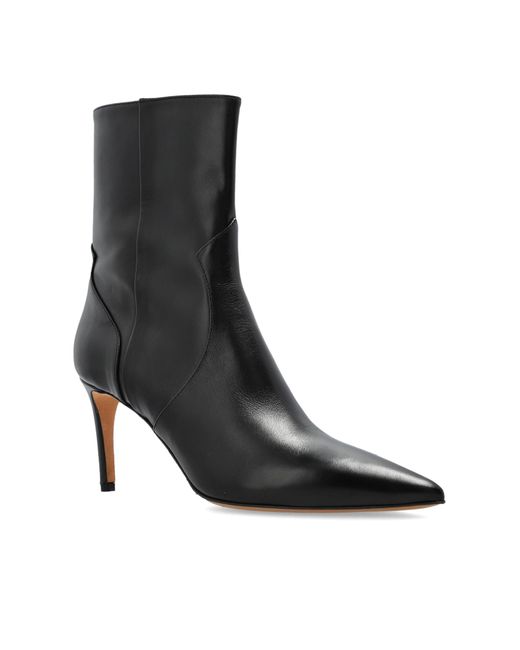 IRO Gray Davy Heeled Ankle Boots