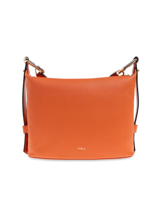 Furla Gray Shoulder Bag "Nuvola Medium"