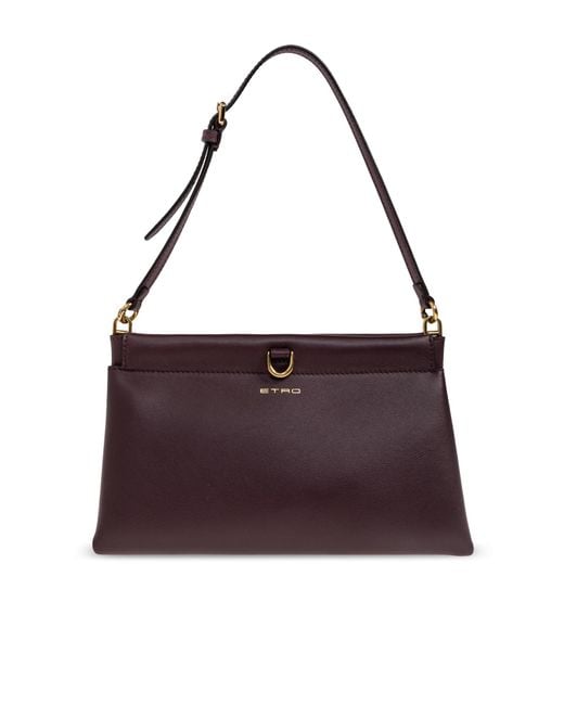 Etro Gray Shoulder Bag "Talk Mini"