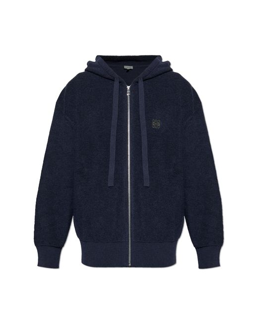Loewe Blue Wool Sweatshirt for men