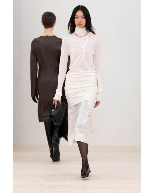 Totême  White Sweater With Scarf