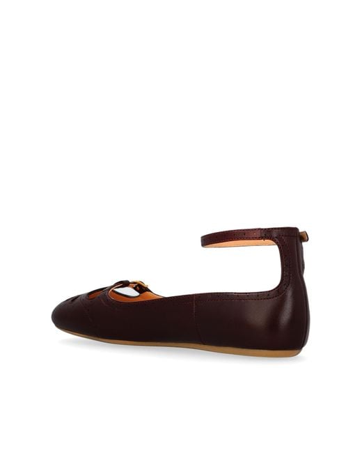 Chloé Natural Leather Ballet Flats 'Misty'