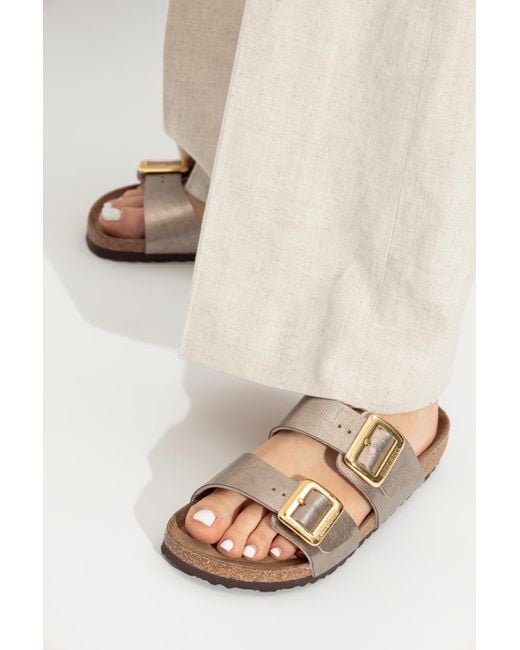 Birkenstock White Sandals Sydney Cushion Buckle