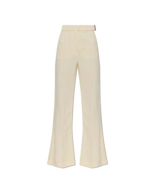 Sportmax White Trousers "Piacere"