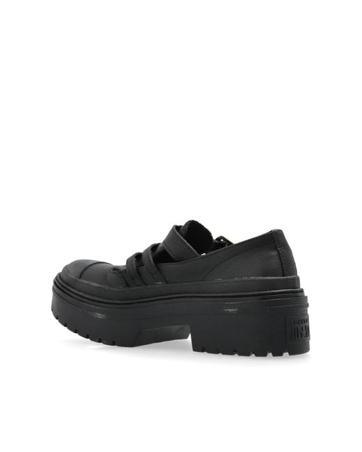 Converse Black Shoes 'Chuck Taylor All Star Lugged Heel Mary Jane Platform'