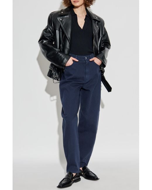 Emporio Armani Blue High-Waisted Jeans