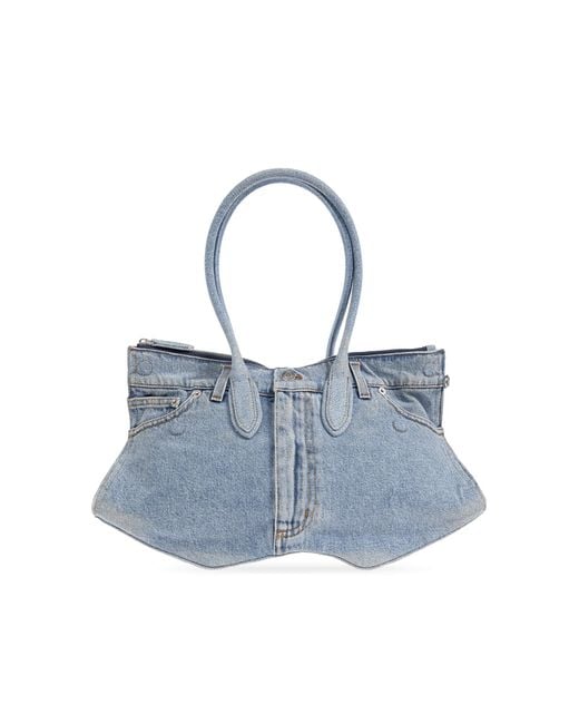McQueen Blue Denim Bag 'Manta'
