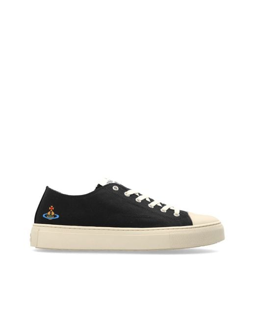 Vivienne Westwood Black Plimsoll Low' Sports Shoes for men