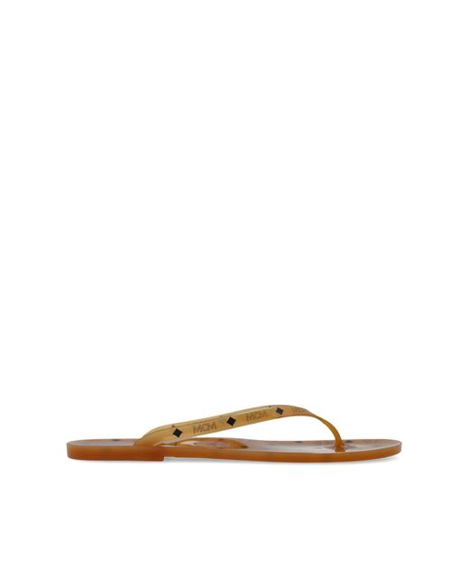 MCM Pink Flip-Flops With Logo