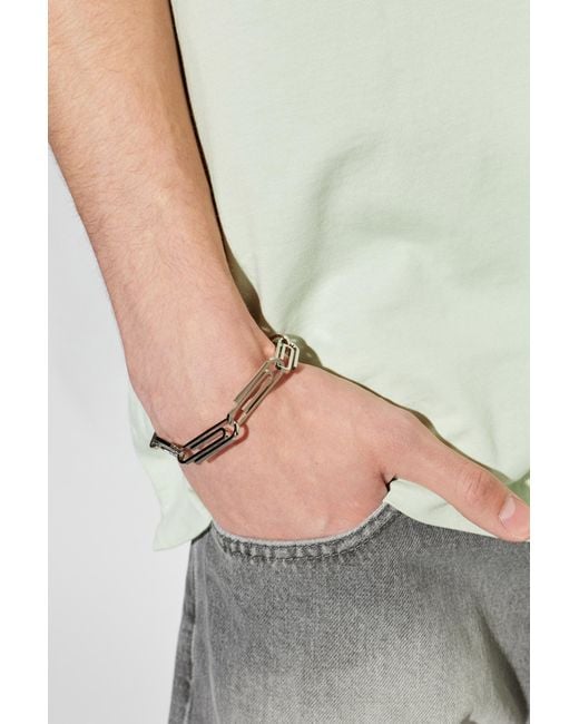 Off-White c/o Virgil Abloh Metallic Brass Bracelet for men