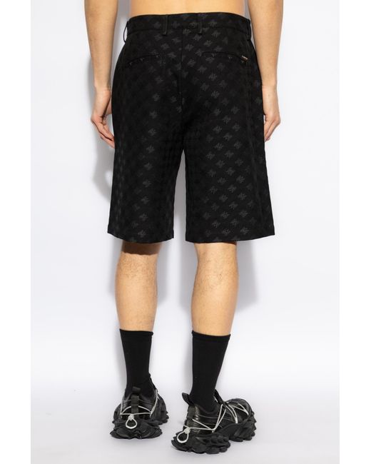 Amiri Black Monogram Shorts for men