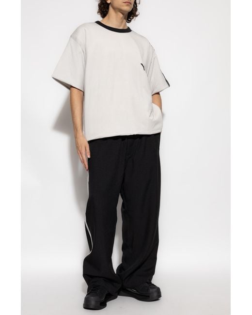 Y-3 White T-Shirt With Padding for men