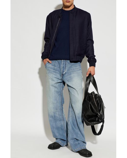 Givenchy Blue Bomber Jacket for men