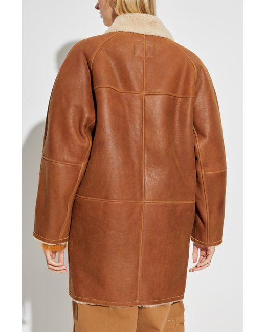 Isabel Marant Brown Shearling Coat 'Berthie'